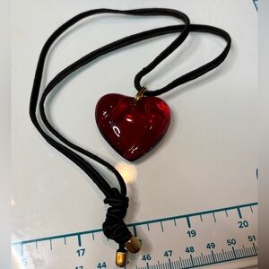 Baccarat Red Heart Necklace
